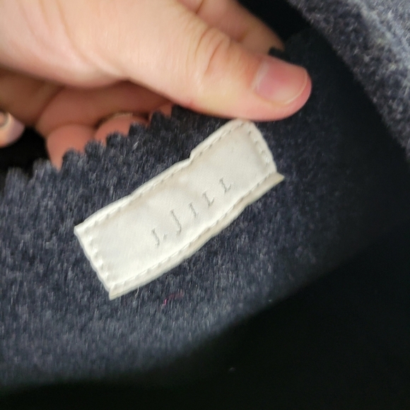 J. Jill Wool‎ Blend Tote Bag Purse Black Charcoal Gray - Picture 7 of 10